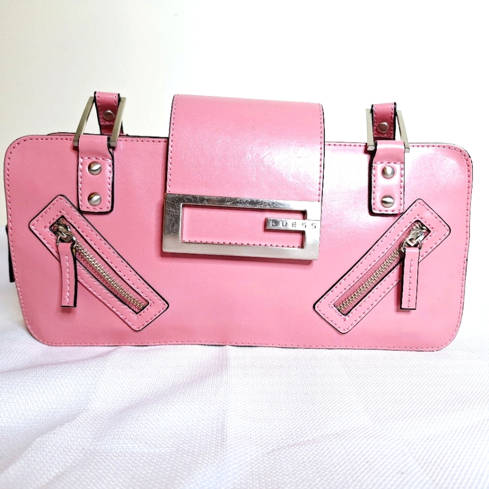 Y2K Guess brand" Pretty In Pink" Double strap preppy core purse.